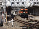 上田駅上り側踏切より。169系 NewFD200mmF4 F8 色調調整トリミング